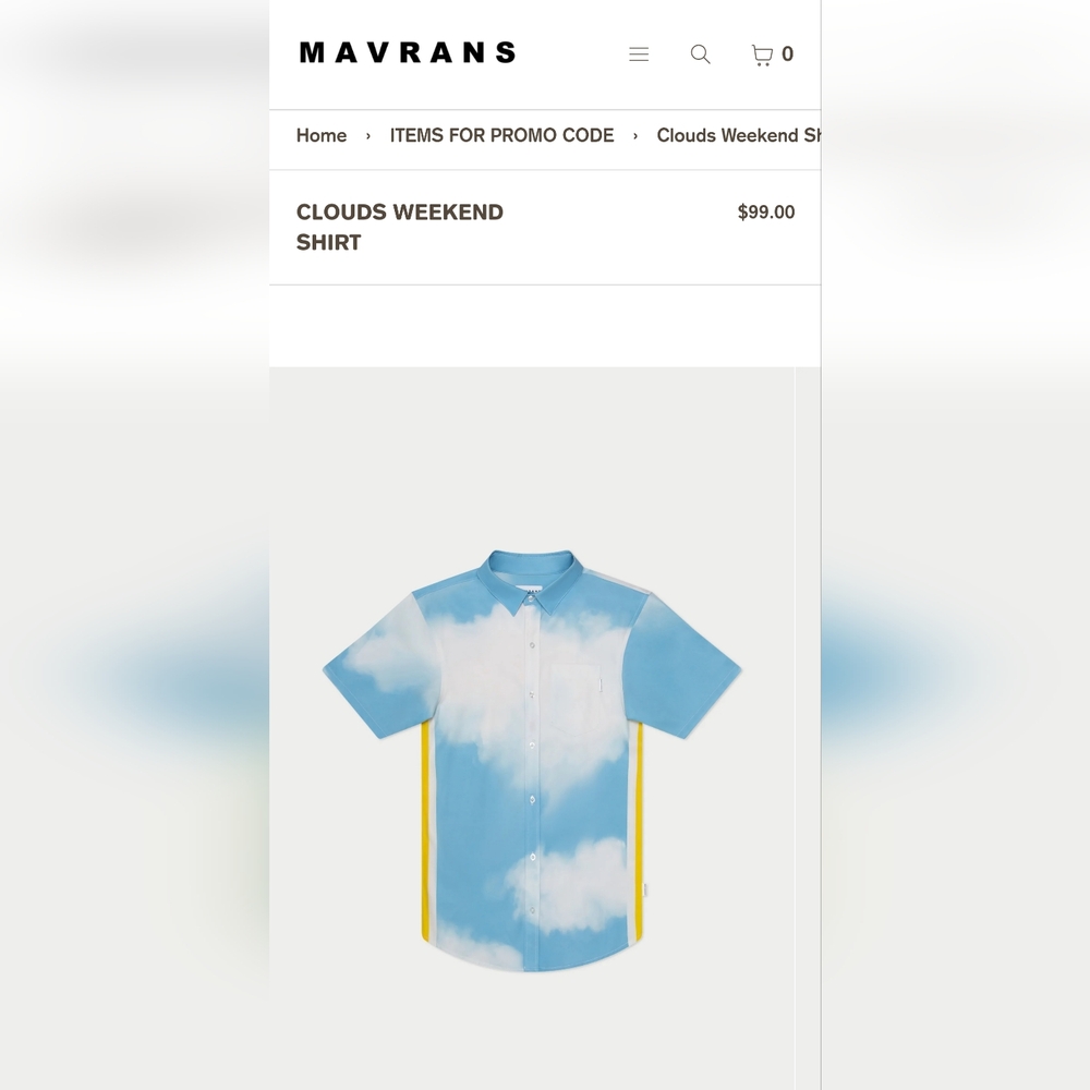 Marni Blue Cloud Print Shirt And Shorts Set